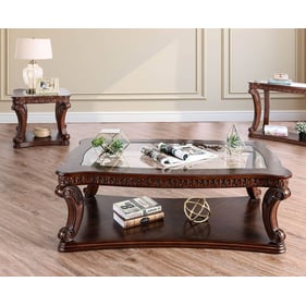 Furniture of America Walworth Dark Oak 3pc Coffee Table Set