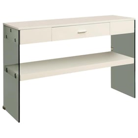 Furniture of America Raya White Sofa Table