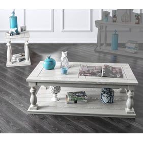 Furniture of America Arlington Antique White 3pc Coffee Table Set