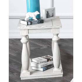 Furniture of America Arlington Antique White End Table