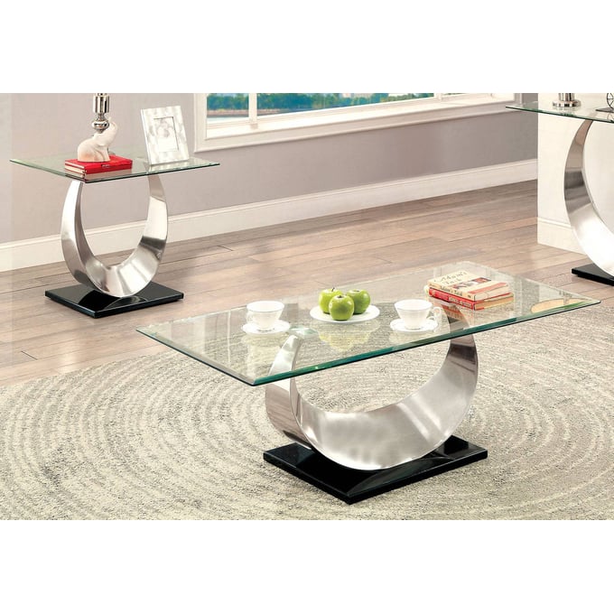 Furniture Of America Orla 3pc Coffee Table Set FOA-CM4726-OCT-S1