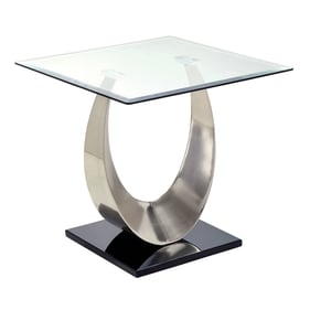 Furniture of America Orla Satin Plated Black End Table