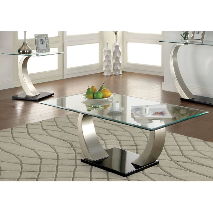 Furniture of America Roxo 3pc Coffee Table Set FOA-CM4728-OCT-S1