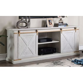 Furniture of America Borrego Antique White TV Stand