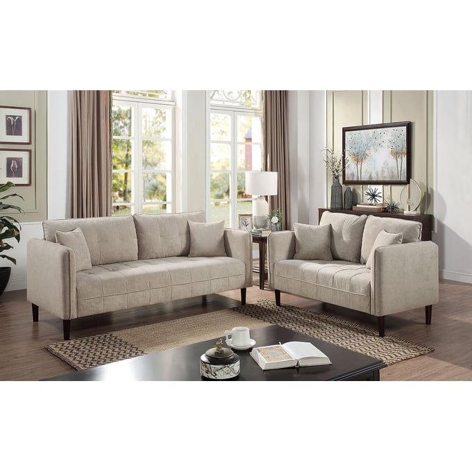 Furniture Of America Lynda Light Gray 3pc Living Room Set FOA-CM6736LG-LR-S1