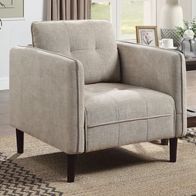 Furniture of America Lynda Light Gray Chair