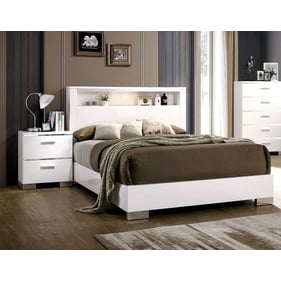 Furniture Of America Malte White 2pc Bedroom Set With Cal King Bed