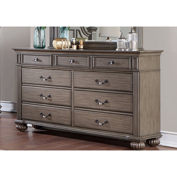 Furniture of America Syracuse Gray Dresser FOA-CM7129GY-D