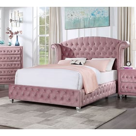 Furniture of America Zohar Pink Queen Bed