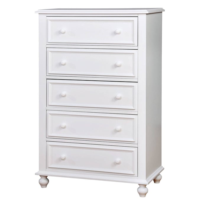 Furniture of America Olivia White Chest FOA-CM7155WH-C