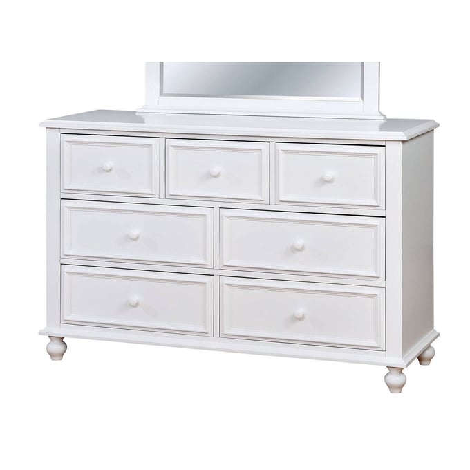 Furniture of America Olivia White Dresser FOA-CM7155WH-D