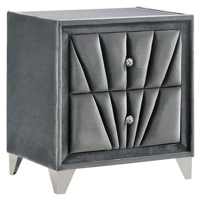 Furniture of America Carissa Gray Night Stand FOA-CM7164N