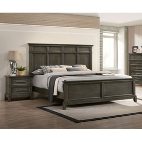 Furniture Of America Houston Gray 2pc Bedroom Set With Queen Bed