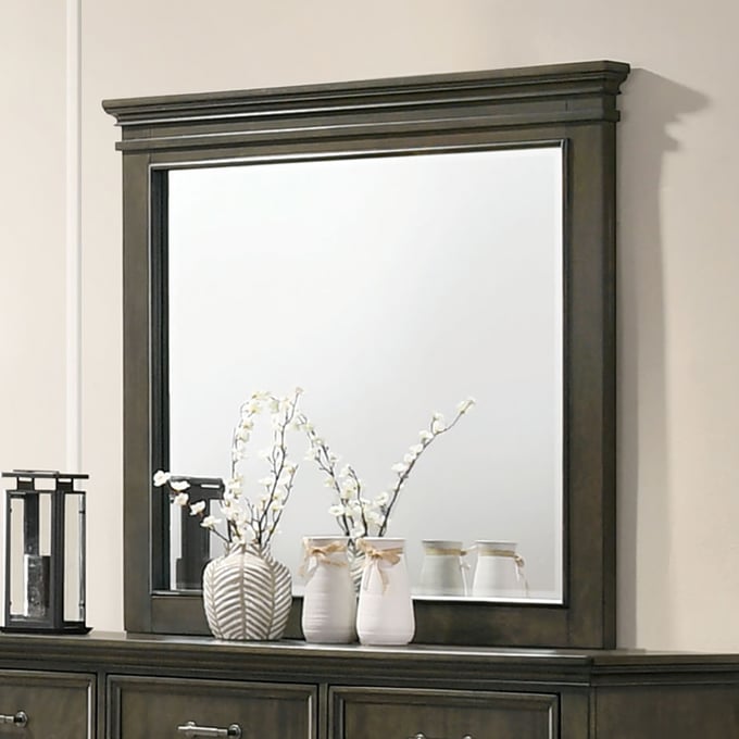 Furniture of America Houston Gray Mirror FOA-CM7221GY-M