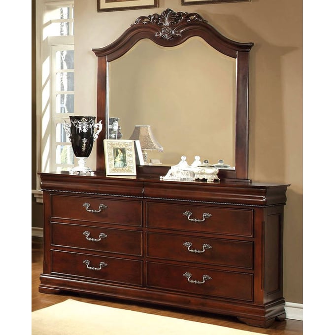 Furniture of America Mandura Dresser and Mirror FOA-CM7260-DRMR