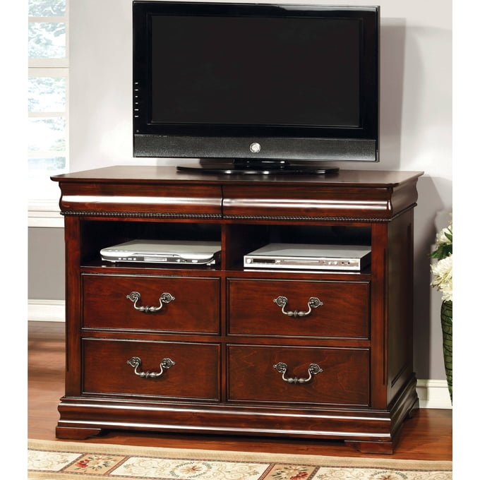 Furniture of America Mandura Cherry Media Chest FOA-CM7260TV