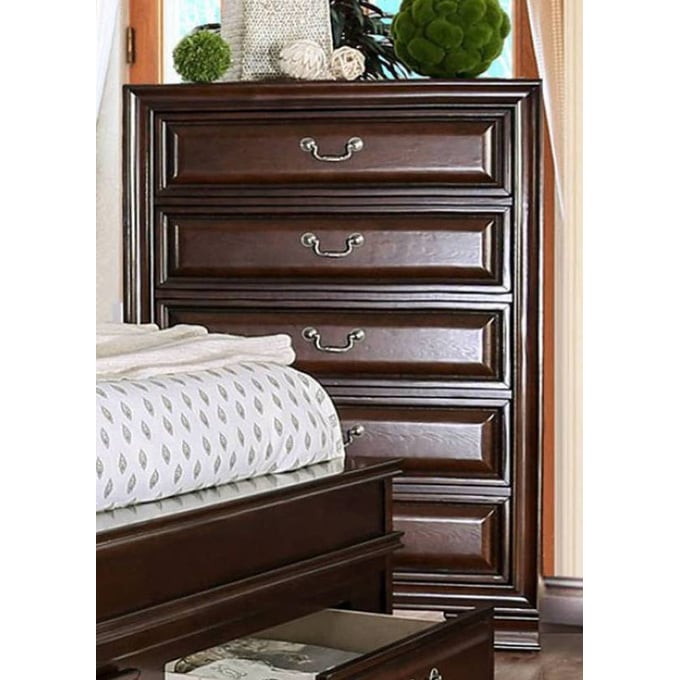 Furniture of America Brandt Brown Cherry Chest FOA-CM7302CH-C