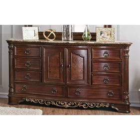 Furniture of America Menodora Brown Cherry Dresser