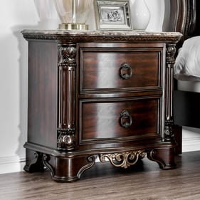 Furniture of America Menodora Brown Cherry Night Stand