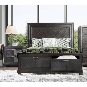 Furniture of America Argyros Espresso 2pc Bedroom Set with King Bed