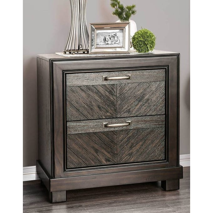 Furniture of America Argyros Espresso Night Stand FOA-CM7315N