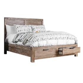 Furniture of America Wynton Light Oak Cal King Bed