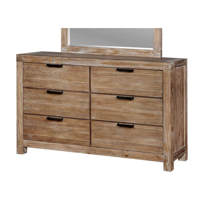 Furniture of America Wynton Light Oak Dresser FOA-CM7360D