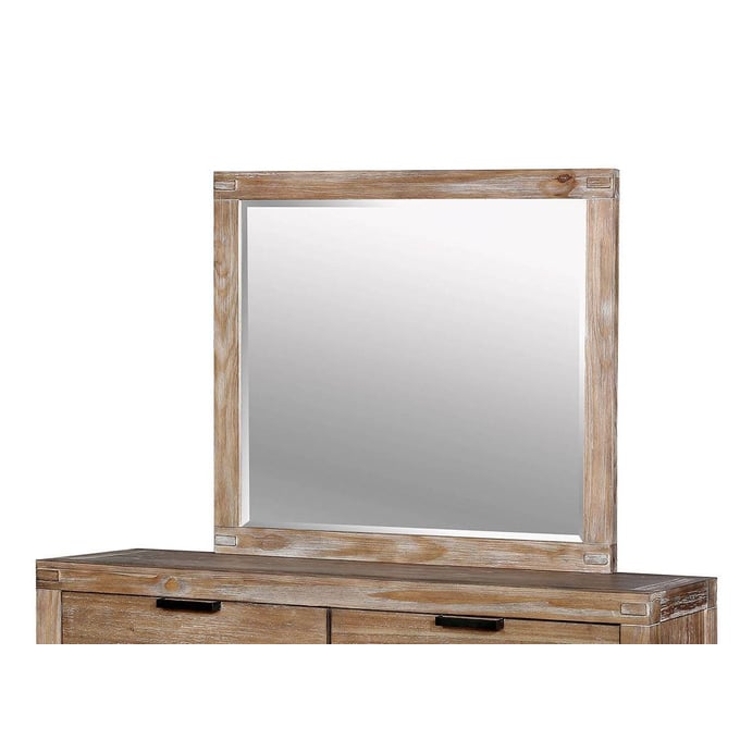 Furniture of America Wynton Light Oak Mirror FOA-CM7360M