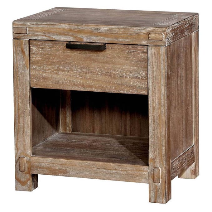 Furniture of America Wynton Light Oak Night Stand FOA-CM7360N