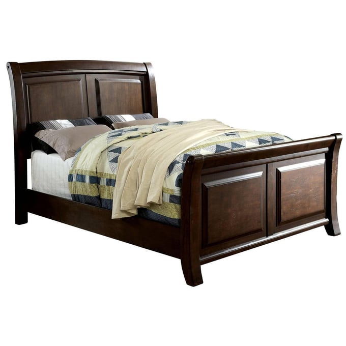 Furniture of America Litchville Brown Cherry King Bed FOA-CM7383EK-BED