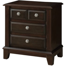 Furniture of America Litchville Brown Cherry Night Stand