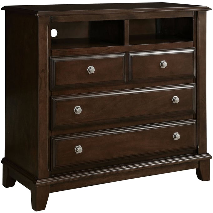 Furniture of America Litchville Brown Cherry Media Chest FOA-CM7383TV