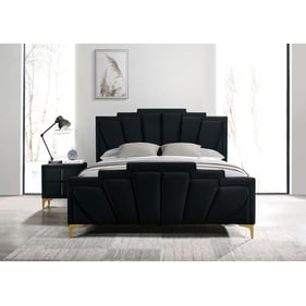 Furniture Of America Florizel Black 2pc Bedroom Set With Cal King Bed