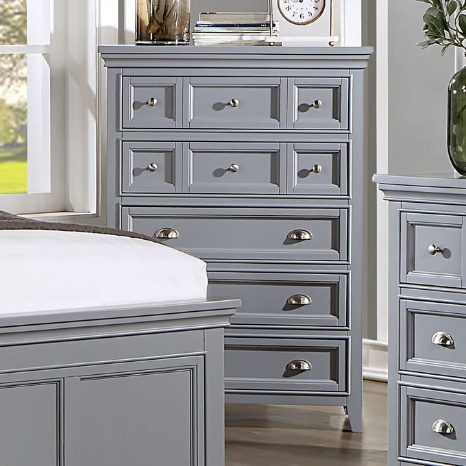 Furniture of America Castlile Gray Chest FOA-CM7413GY-C