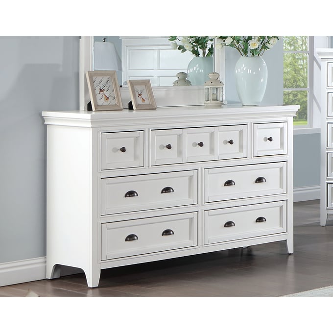 Furniture of America Castile White Dresser FOA-CM7413WH-D