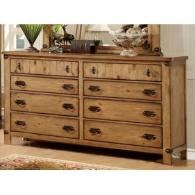 Furniture of America Pioneer Weathered Elm Dresser