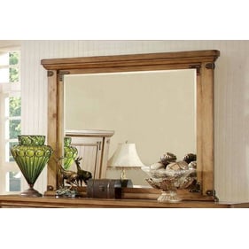 Furniture of America Pioneer Weathered Elm Mirror