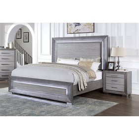 Furniture Of America Raiden Gray 2pc Bedroom Set With Queen Bed