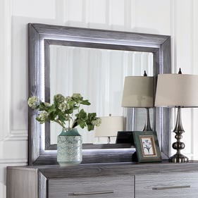 Furniture of America Raiden Gray LED Mirror