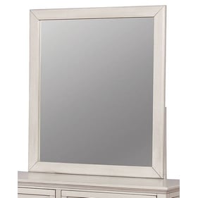 Furniture of America Brogan Antique White Mirror