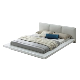 Furniture Of America Christie White Gloss Queen Bed