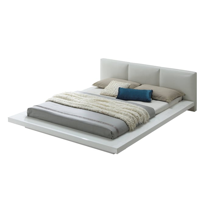 Furniture Of America Christie White Gloss Queen Bed FOA-CM7550Q-BED