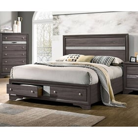 Furniture Of America Chrissy Gray King Drawer Bed