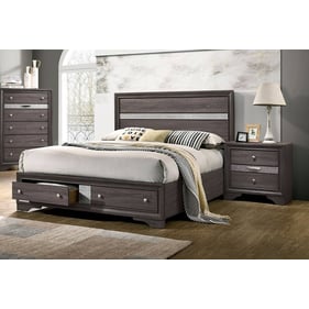 Furniture Of America Chrissy Gray 2pc Bedroom Set with Queen Drawer Bed