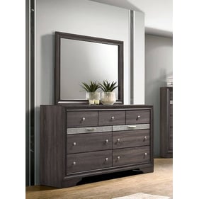 Furniture Of America Chrissy Gray Dresser and Mirror