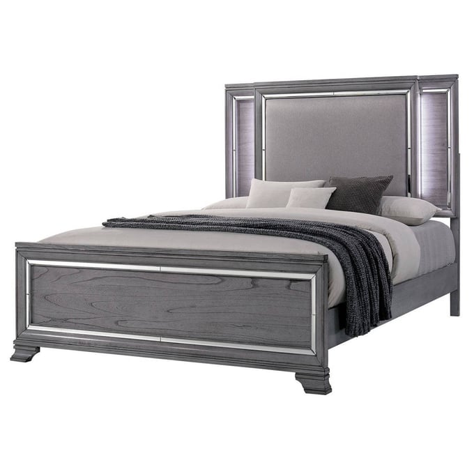 Furniture of America Alanis Light Gray King Bed FOA-CM7579EK-BED