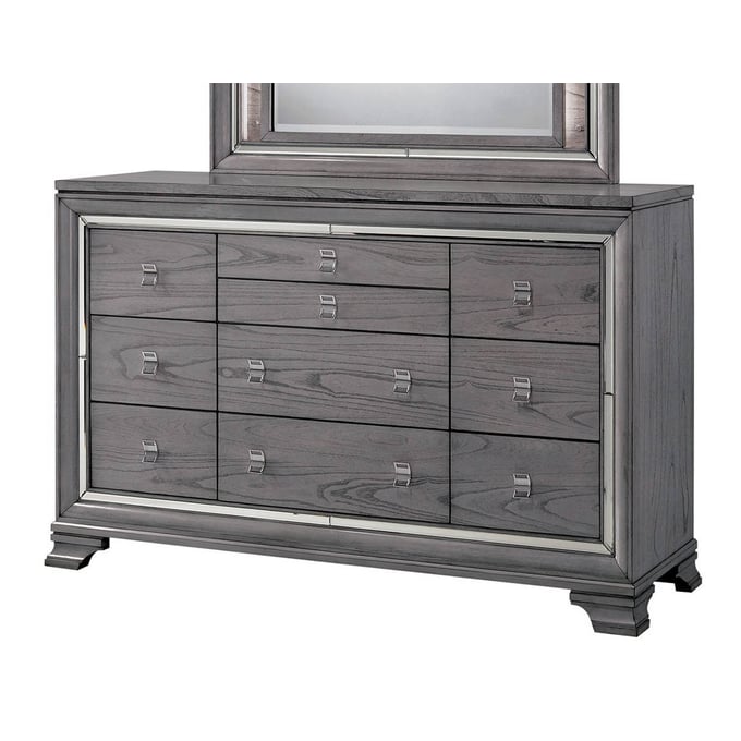 Furniture of America Alanis Light Gray Dresser FOA-CM7579D