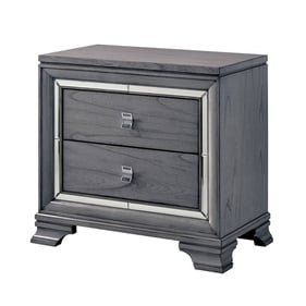 Furniture of America Alanis Light Gray Night Stand