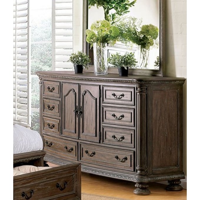 Furniture of America Persephone Natural Tone Dresser FOA-CM7661D