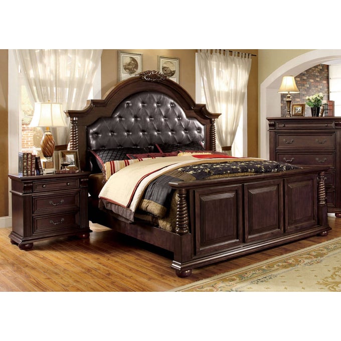 Furniture of America Esperia 2pc Bedroom Set with Queen Bed FOA-CM7711Q-BR-S1